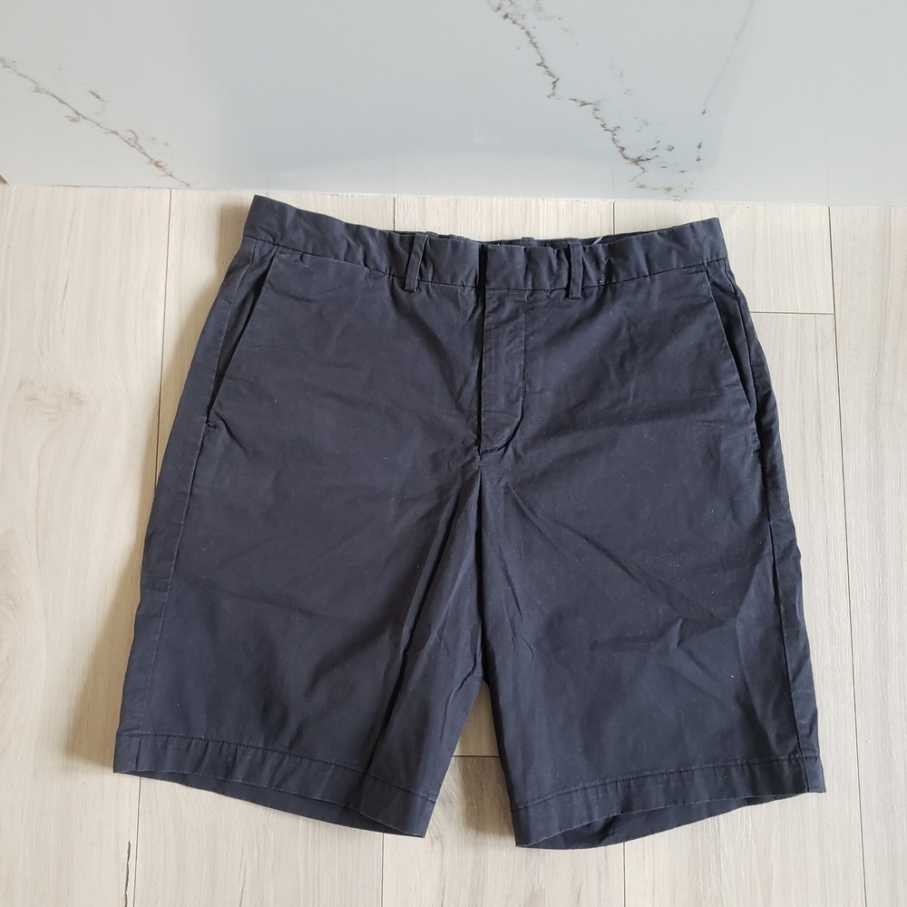 Gap Shorts Mens 31 Black 10 Inch Inseam Chino Short Light Weight Twill‎